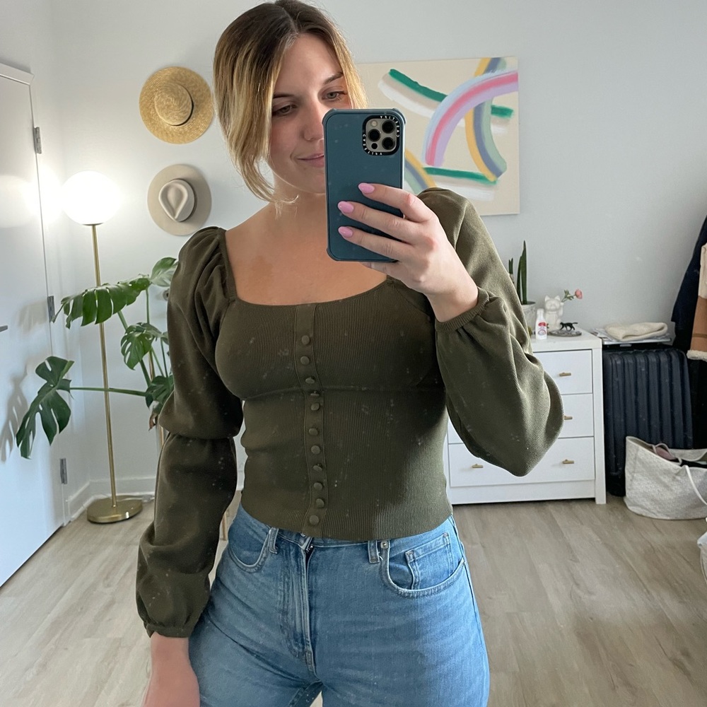 Zara Puff Sleeve Top